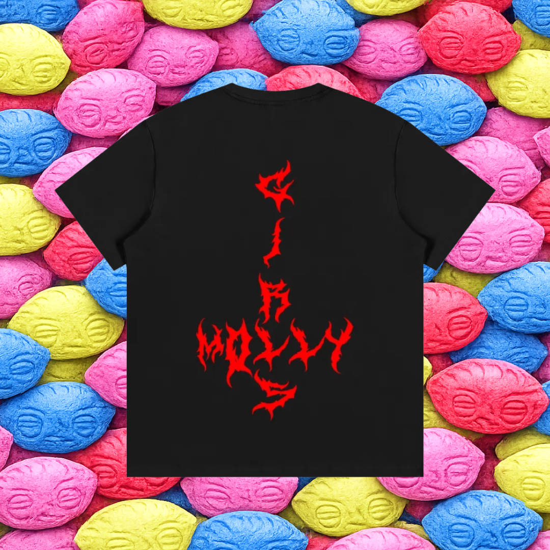 Red Stewie Molly Pill Tee